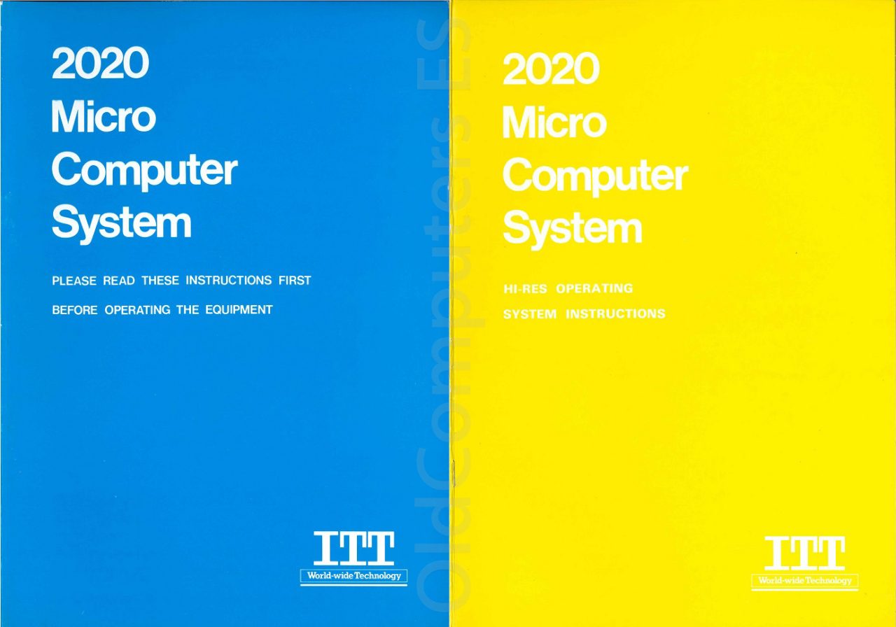 Computer ITT 2020 Manuals